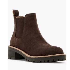 Blondo Women's Mayes Waterproof Chelsea Ankle Boot Brown Suede Size 7.5/8 NWT